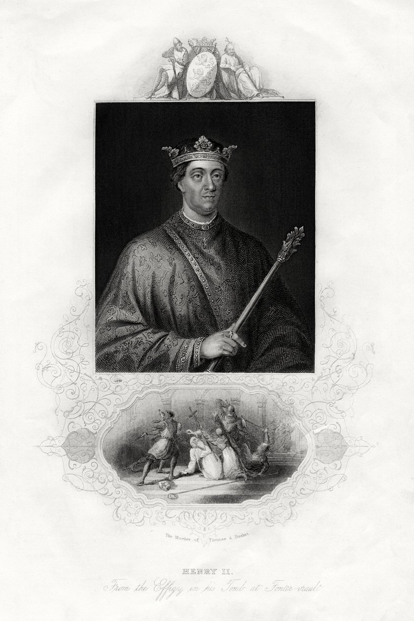 Heinrich II., König von England, 1860 von Unbekannt