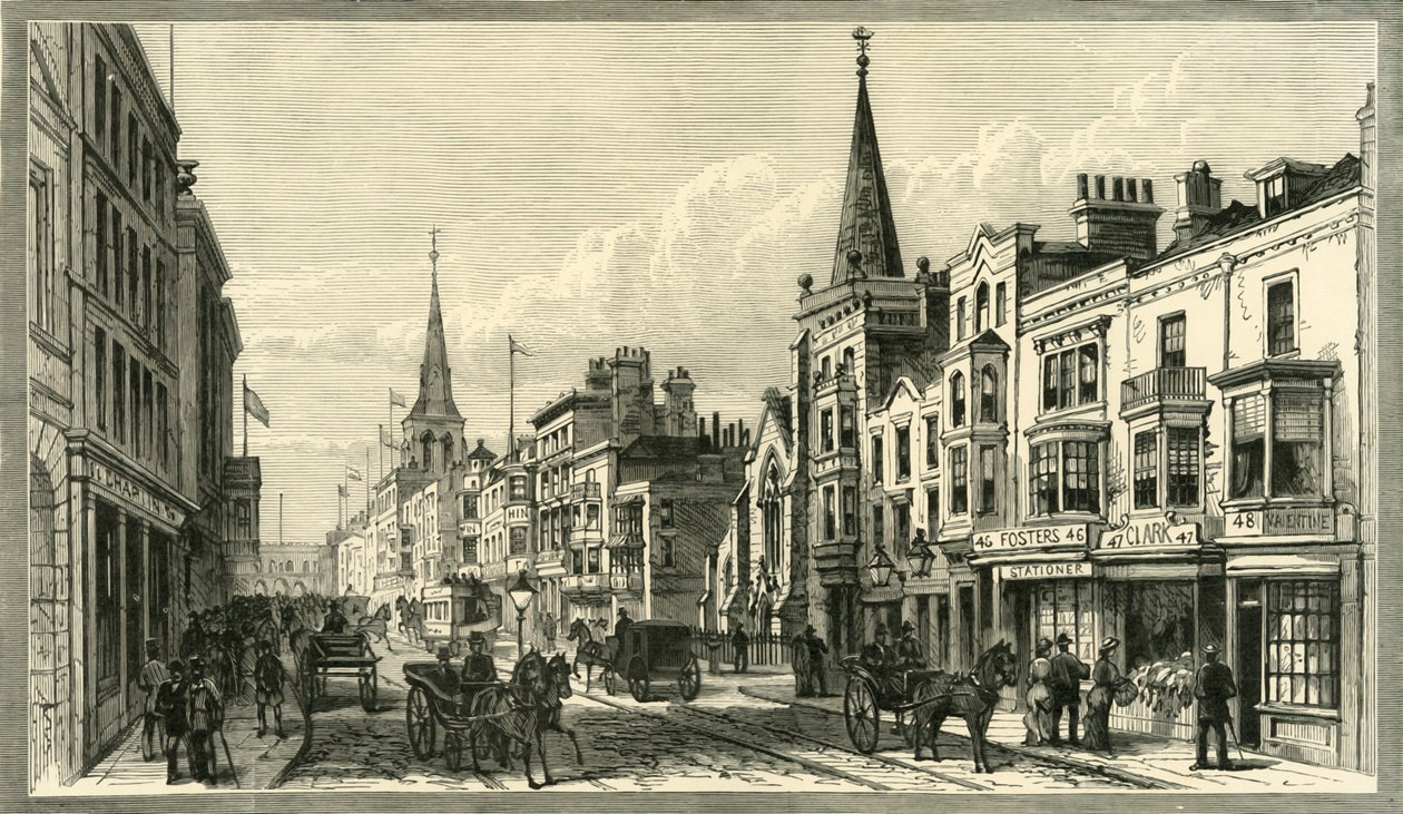 High Street, Southampton, 1898 von Unbekannt