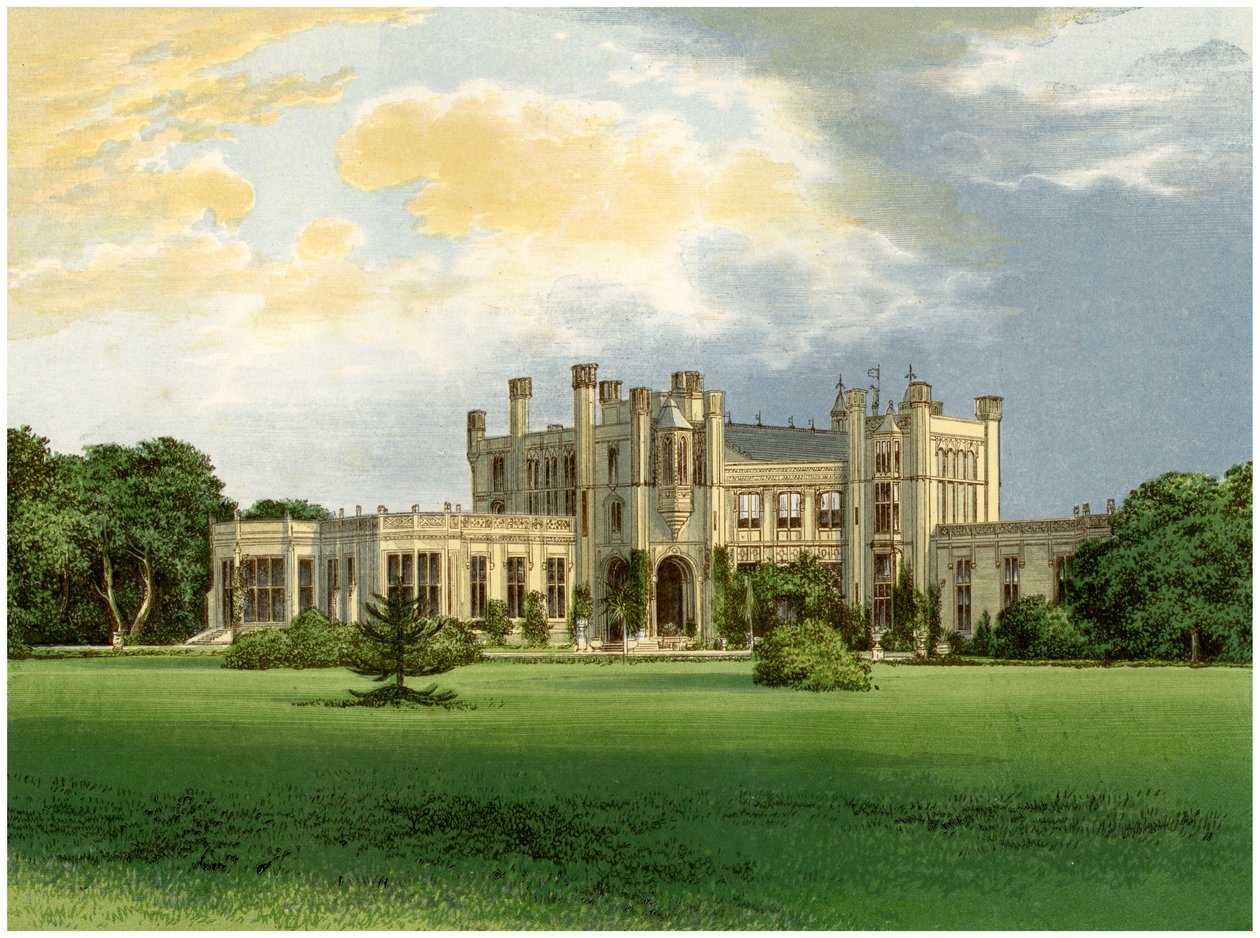 Highcliffe Castle, Dorset, Residenz der Marchioness of Waterford, um 1880 von Unbekannt