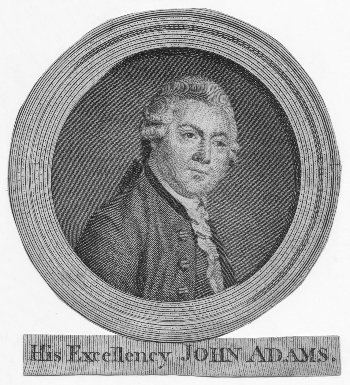 Seine Exzellenz John Adams, ca. 1783 von Unbekannt