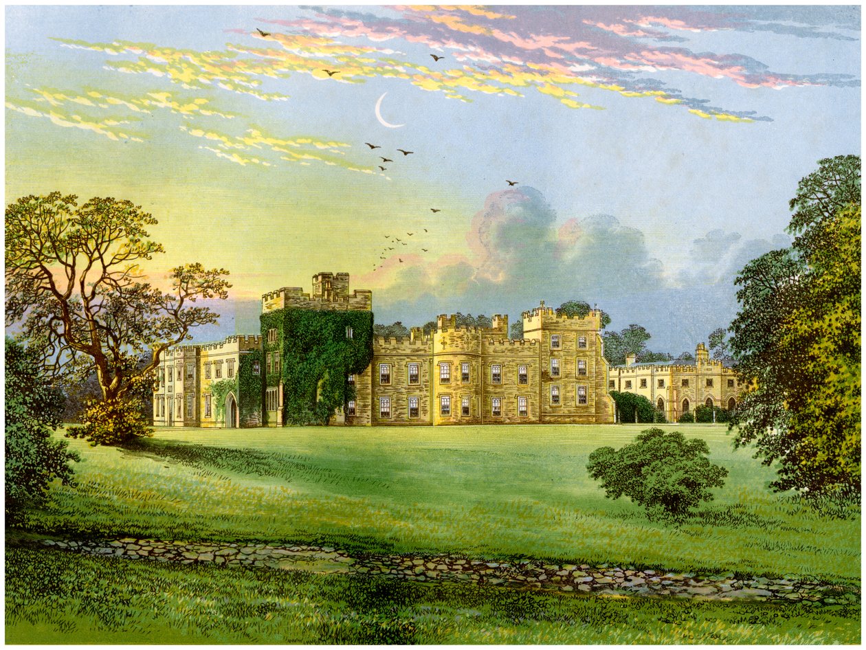 Hornby Castle, Yorkshire, Heimat des Herzogs von Leeds, um 1880 von Unbekannt