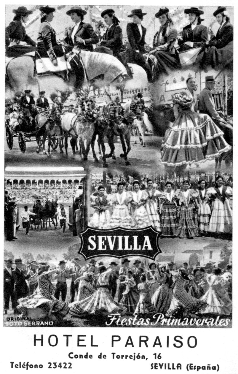 Hotel Paraiso, Sevilla, Spanien, 20. Jahrhundert von Unbekannt