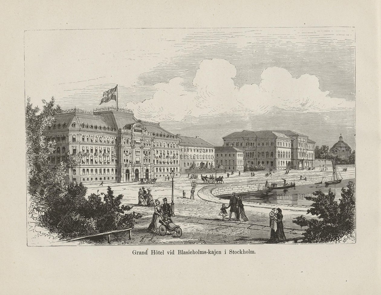 Illustration aus dem Buch Nordiska taflor von unbekanntem Autor und veröffentlicht von Albert Bonnier von Unbekannt