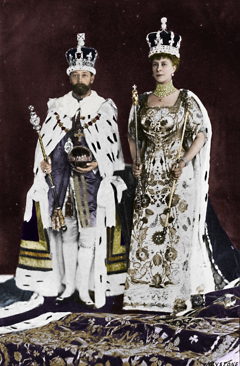 Im Frühjahr 1910 starb König Edward VII., im März 1911 wurde König Georg V. gekrönt, 1911, 1945 von Unbekannt