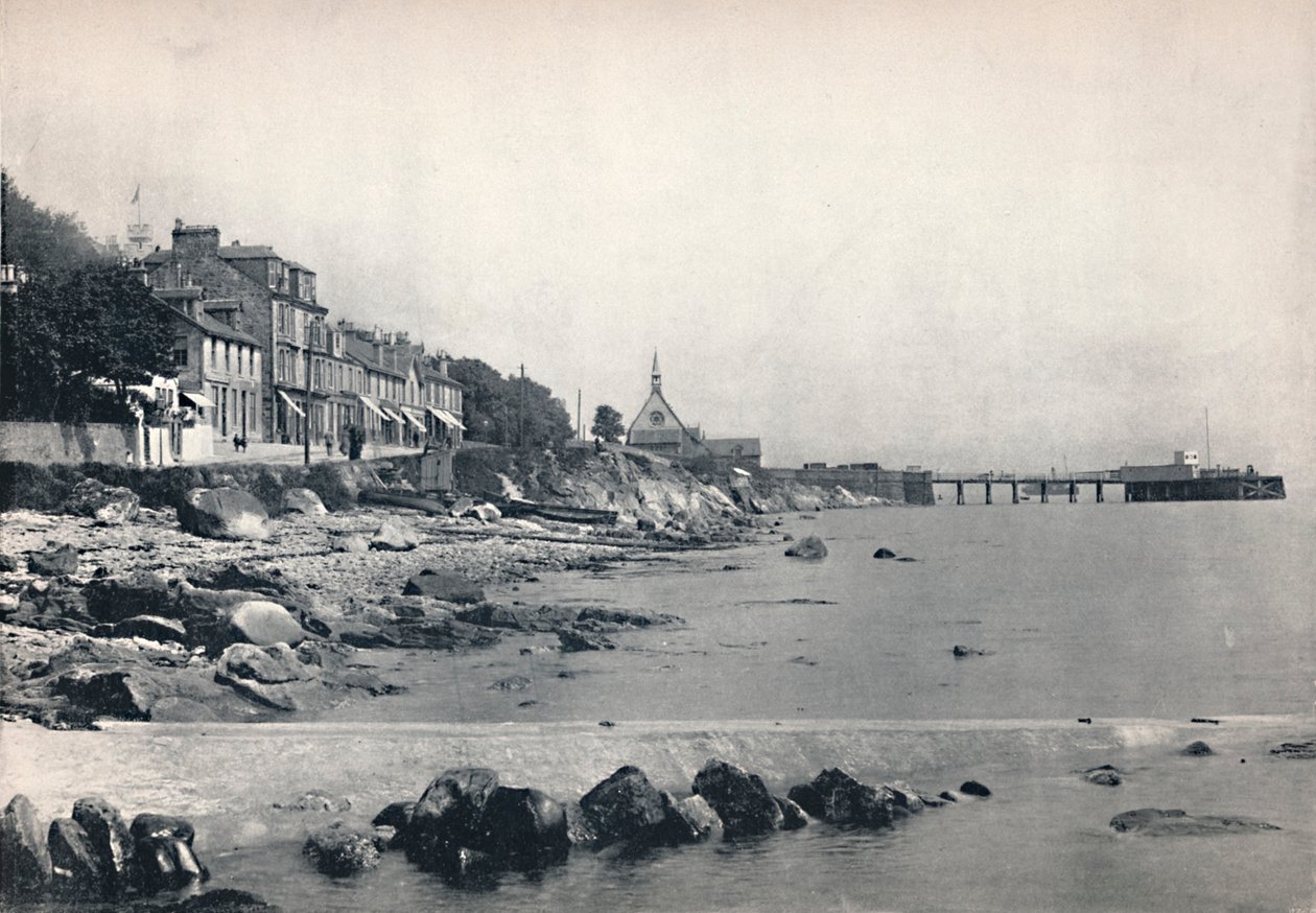 Innellan - Zeigt den felsigen Strand und den Dampfschiffpier, 1895 von Unbekannt