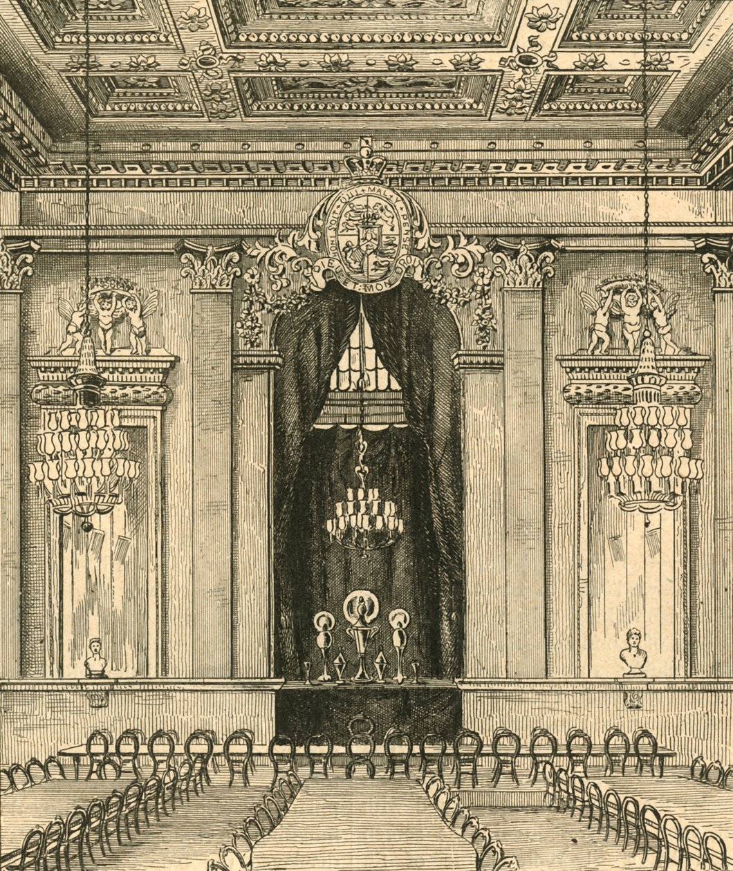 Innenansicht der Goldsmiths Hall, 1876, 1897 von Unbekannt