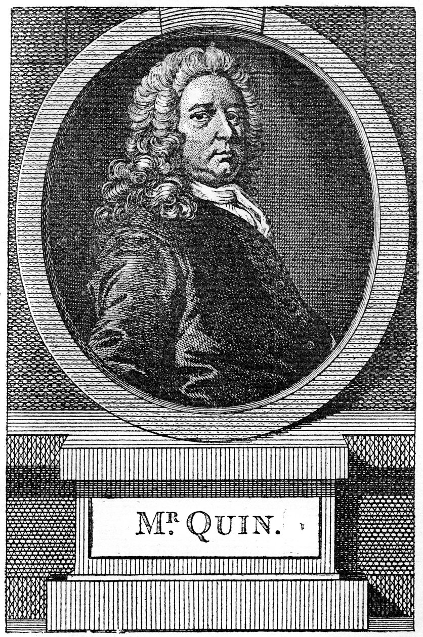 James Quin, englischer Schauspieler des 18. Jahrhunderts, 1886 von Unbekannt