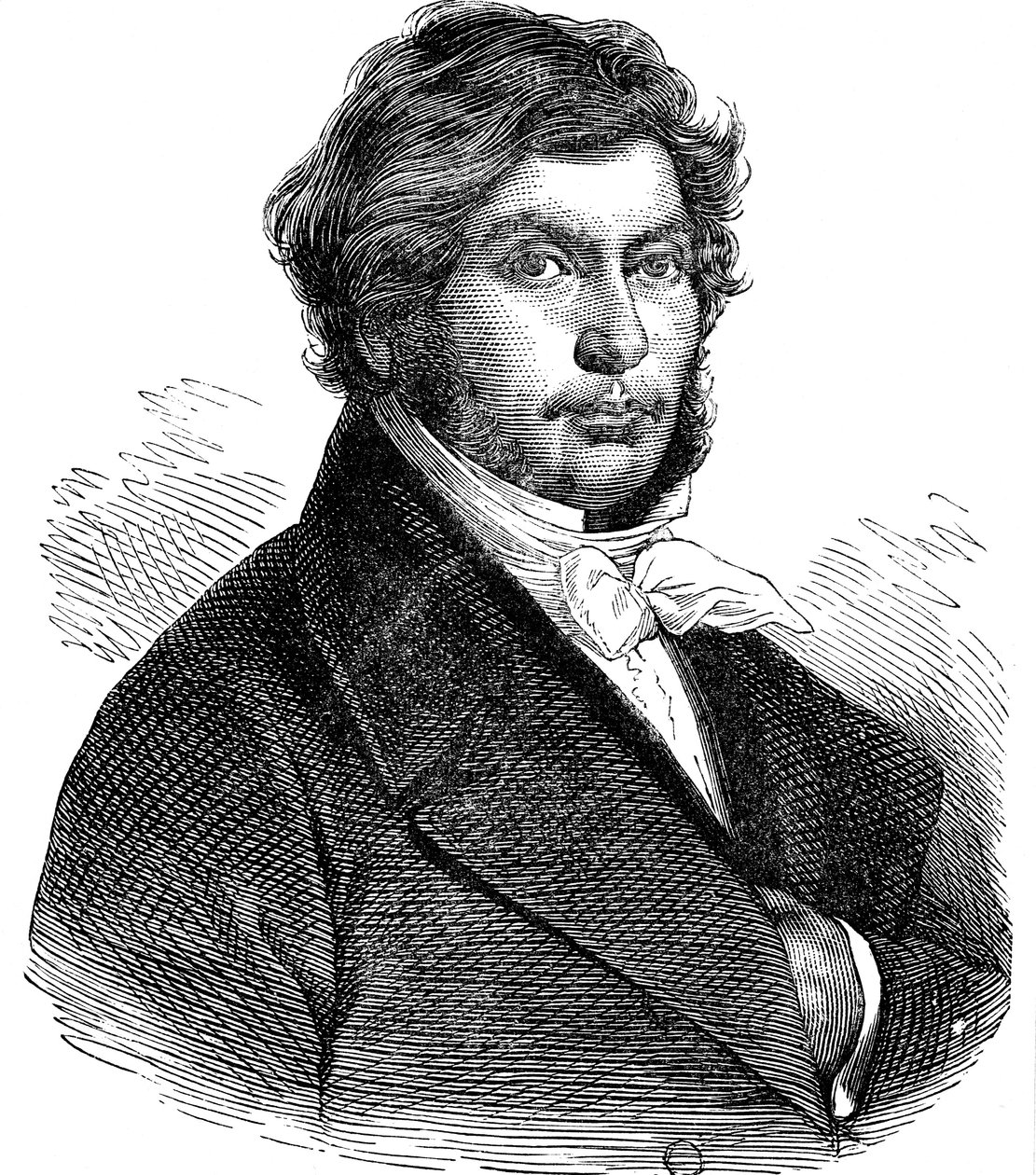 Jean Francois Champollion, französischer Historiker, Linguist und Ägyptologe, 19. Jahrhundert von Unbekannt