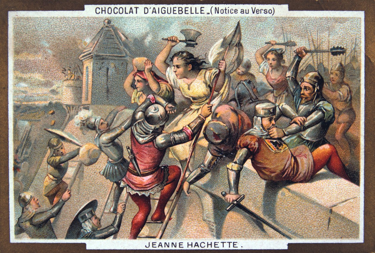 Jeanne Hachette verteidigt Beauvais, 1472, 19. Jahrhundert von Unbekannt