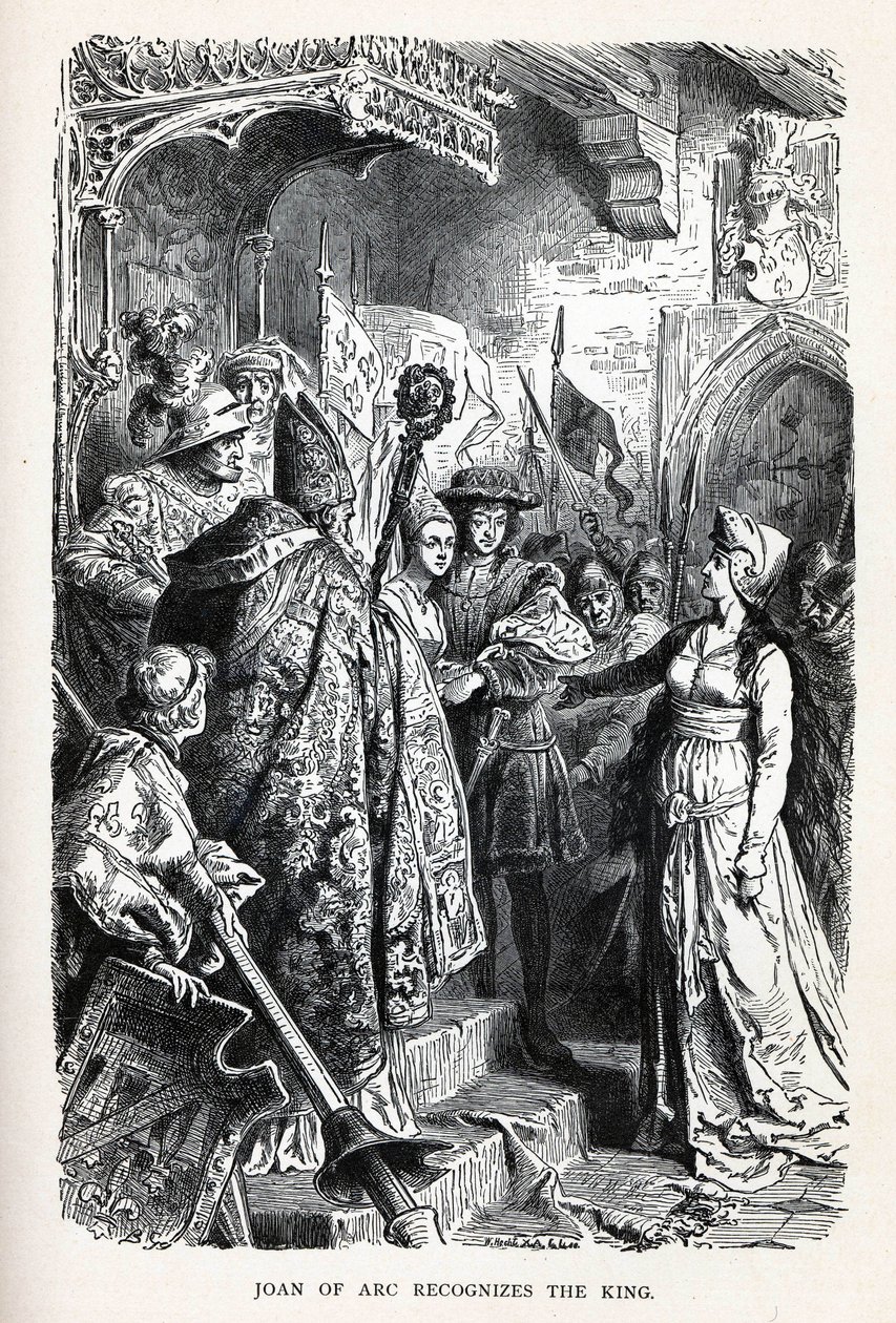 Johanna von Orléans erkennt den König, 1882 von Unbekannt
