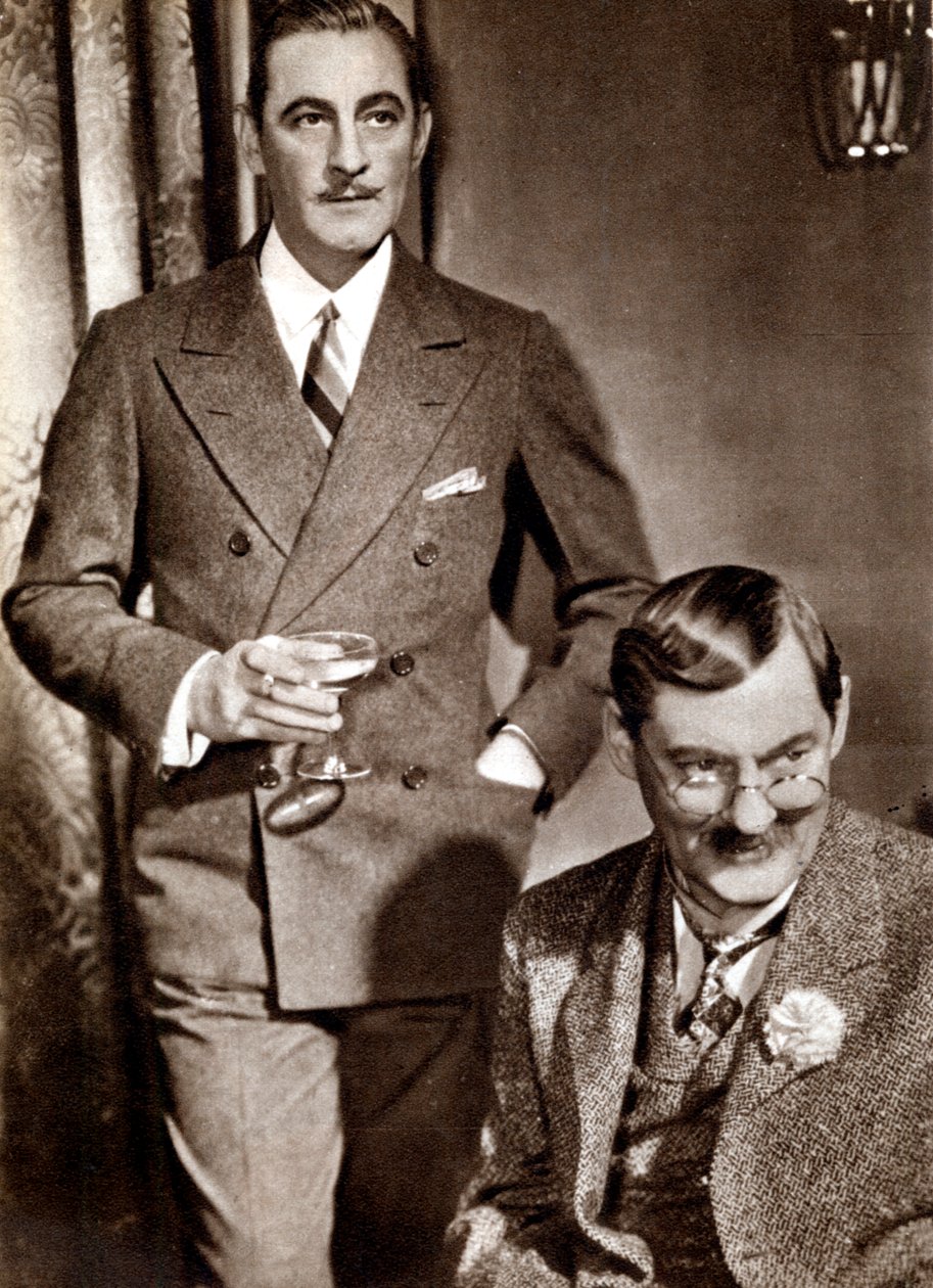 John 1882-1942 und Lionel 1878-1954 Barrymore, amerikanische Bühnen- und Filmschauspieler von Unbekannt