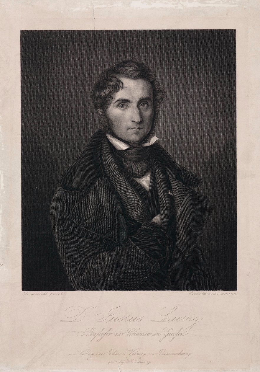 Justus von Liebig, deutscher Chemiker von Unbekannt