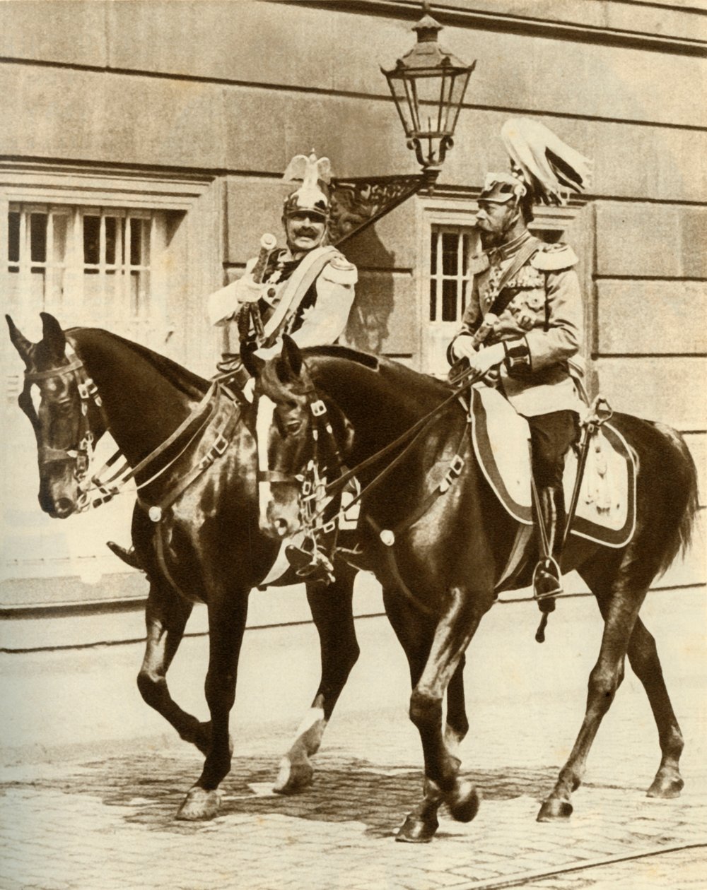 Kaiser Wilhelm II. und König Georg V. in Berlin, Deutschland von Unbekannt