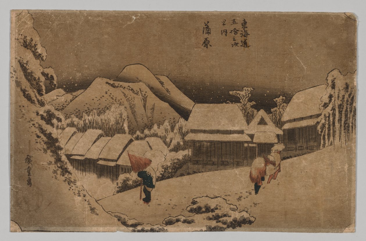 Kambara: Abendschnee, 1797-1858 von Unbekannt