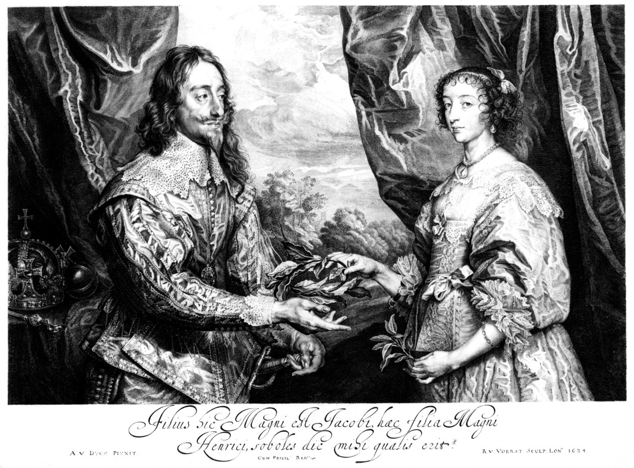 König Karl I. 1600-1649 und Königin Henrietta Maria 1609-1669 von Unbekannt