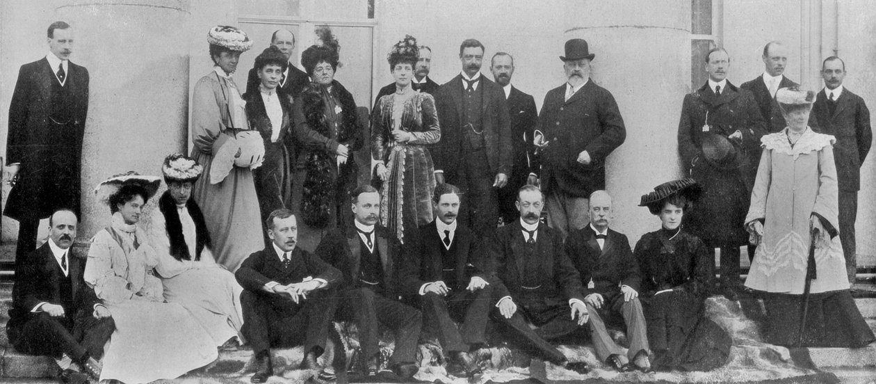 König Edward VII. bei einem königlichen Besuch in Irland, 1902-1905 von Unbekannt