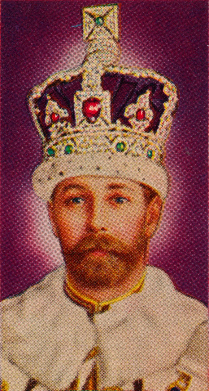 König Georg V. bei seiner Krönung, 1911 von Unbekannt