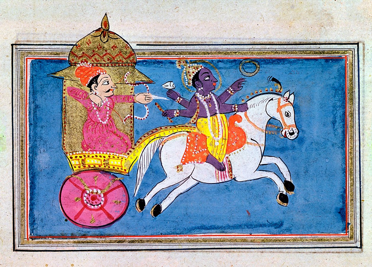 Krishna, hinduistische Gottheit, eine Inkarnation von Vishnu, 17. Jahrhundert von Unbekannt