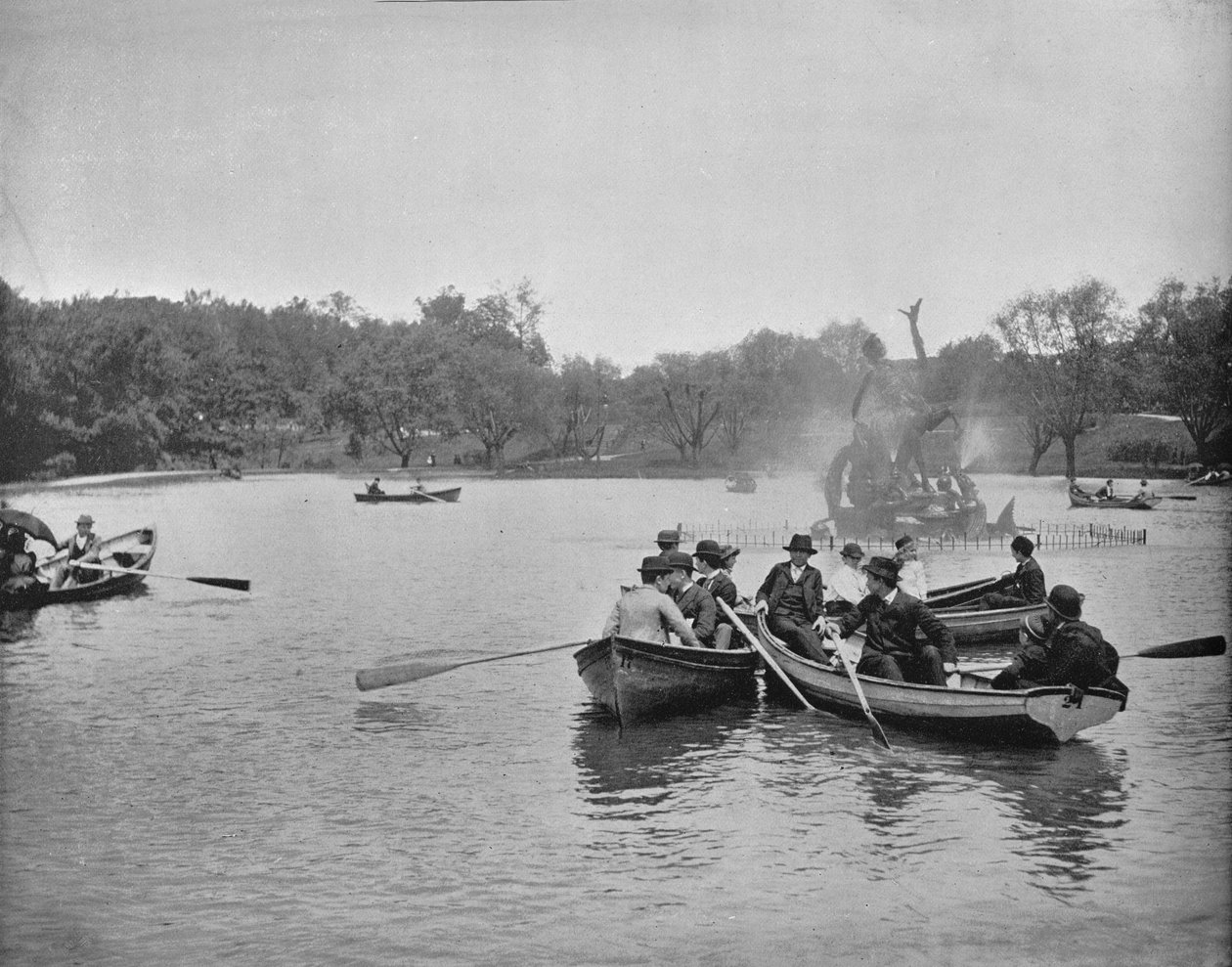 See im Wade Park, Cleveland, Ohio, um 1897 von Unbekannt