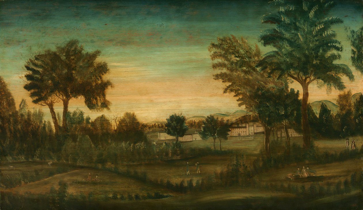 Landschaft mit Gebäuden, viertes Viertel des 18. Jahrhunderts von Unbekannt
