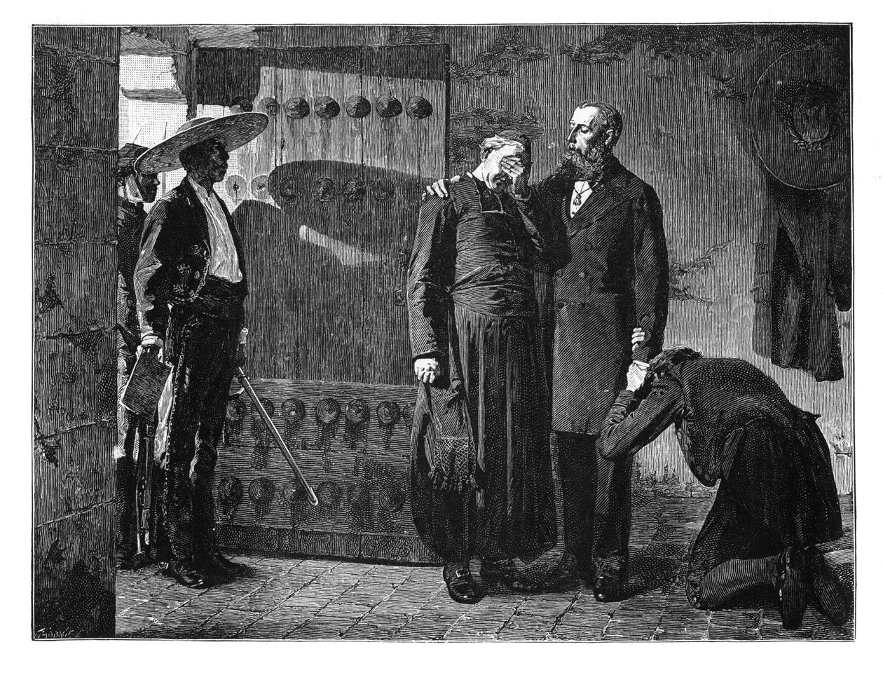 Letzte Momente des Kaisers Maximilian, 1867, spätes 19. Jahrhundert von Unbekannt