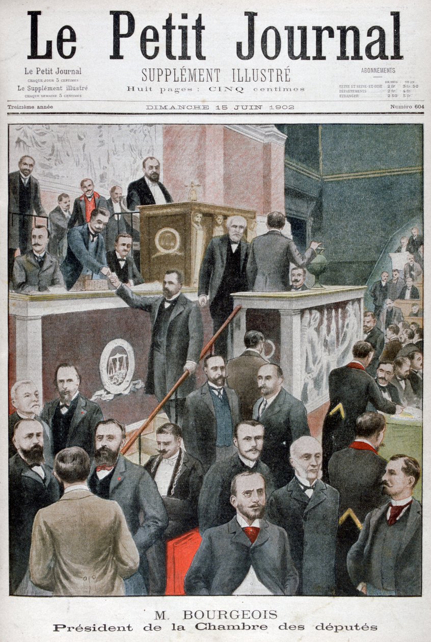 Leon Bourgeois, Präsident der Abgeordnetenkammer, 1902 von Unbekannt