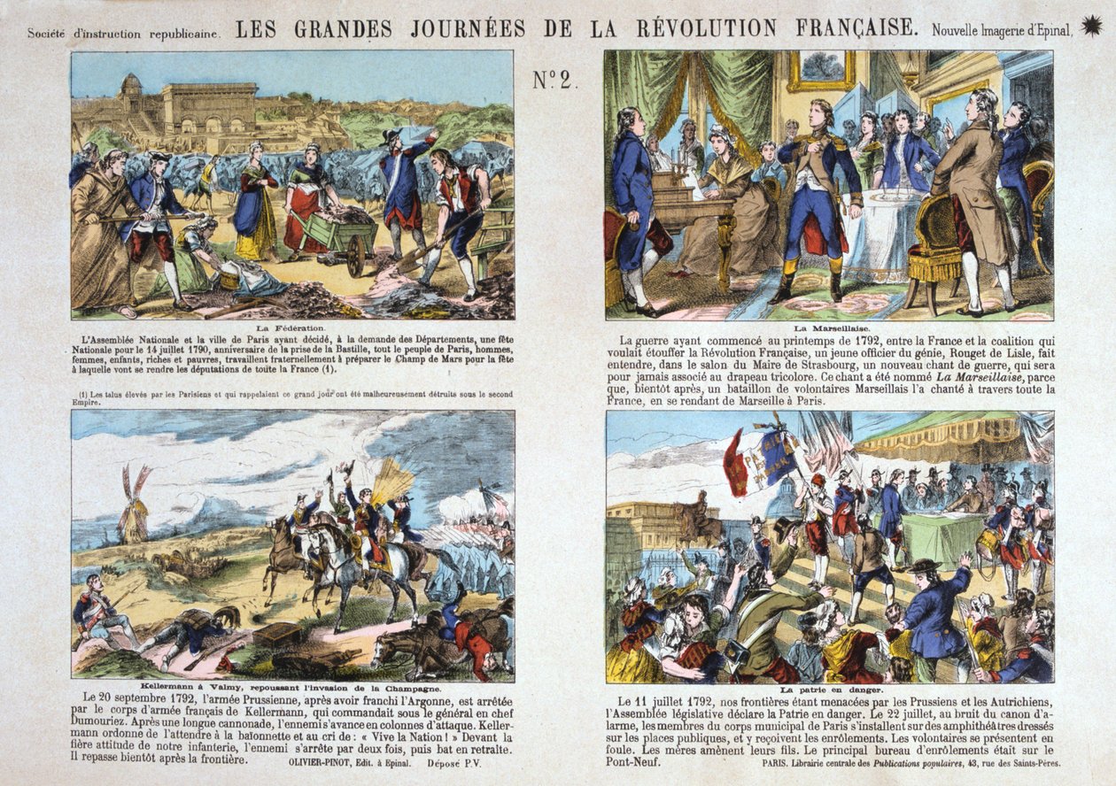 Die großen Tage der Französischen Revolution, Revolution von 1789, Frankreich von Unbekannt