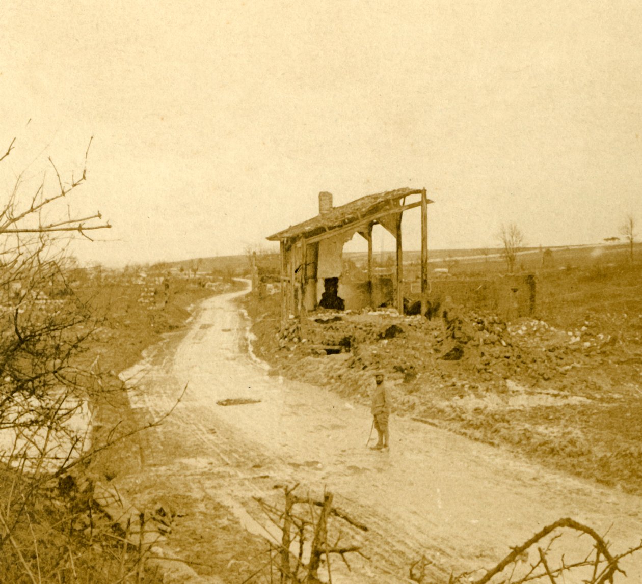 Les Hurlus, Nordfrankreich, um 1914-um 1918 von Unbekannt