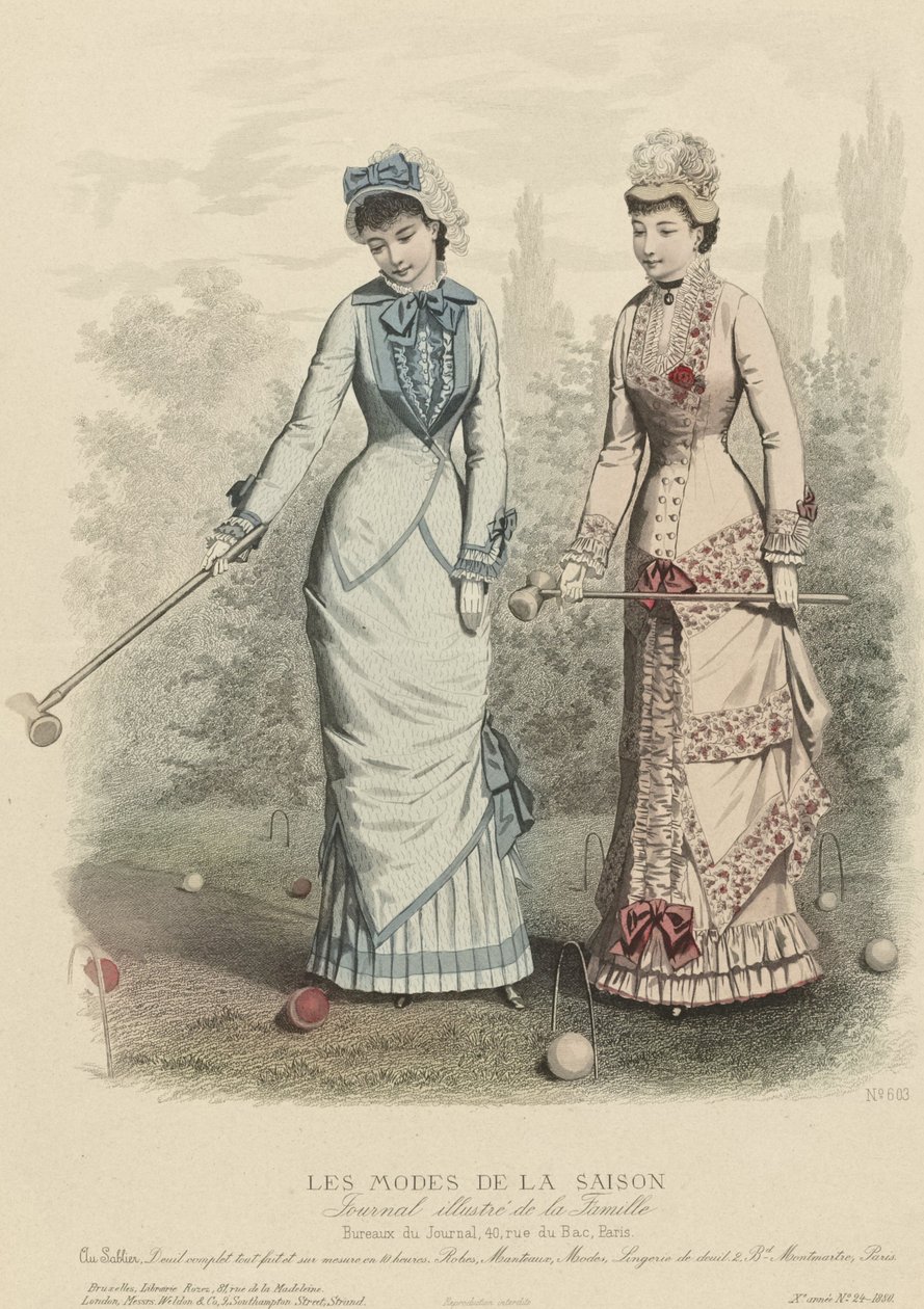 Les Modes de la Saison, Journal illustré de la Famille, 1880 von Unbekannt
