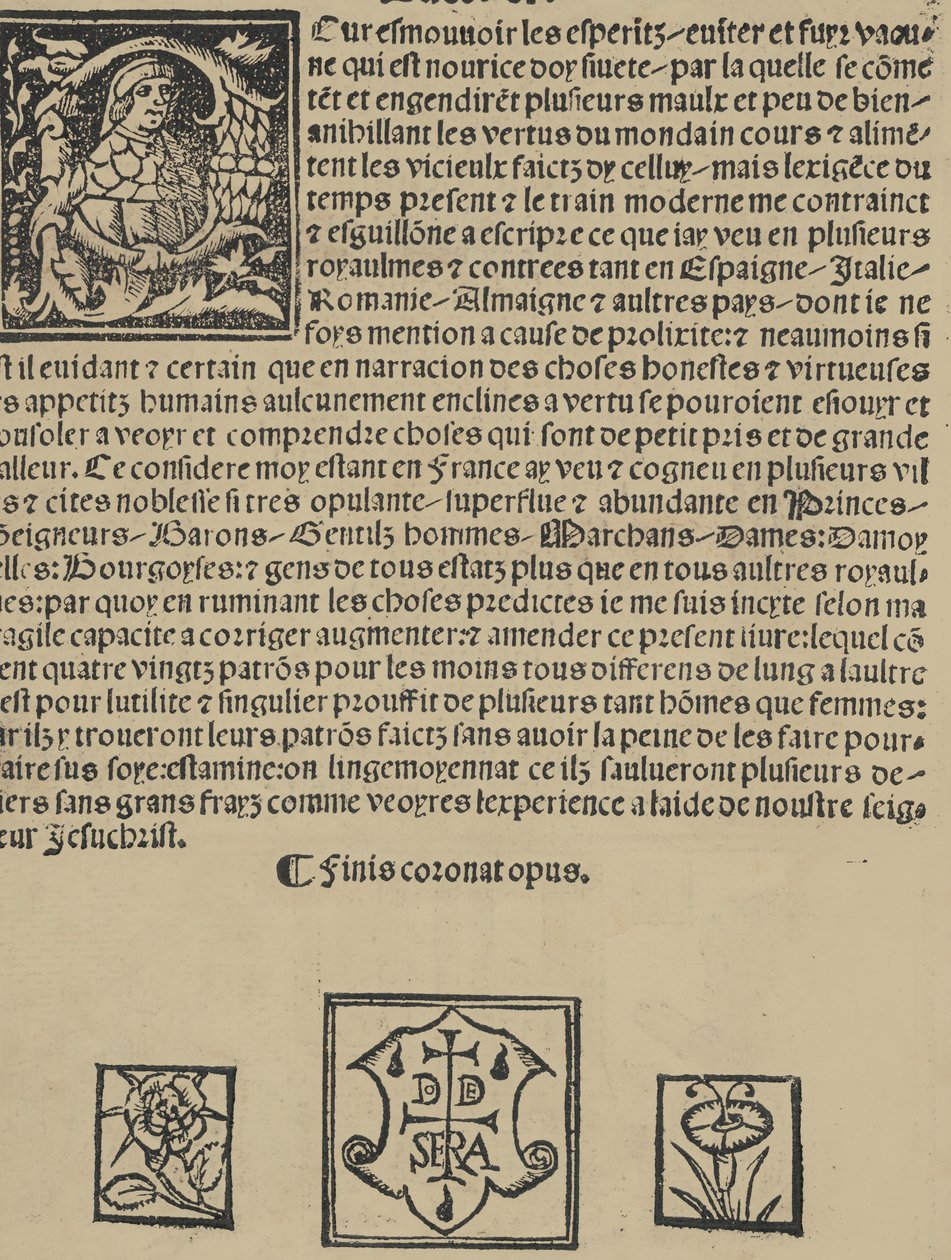 Libretto nouellamete composto per maestro Domenico da Sera...lauorare ...