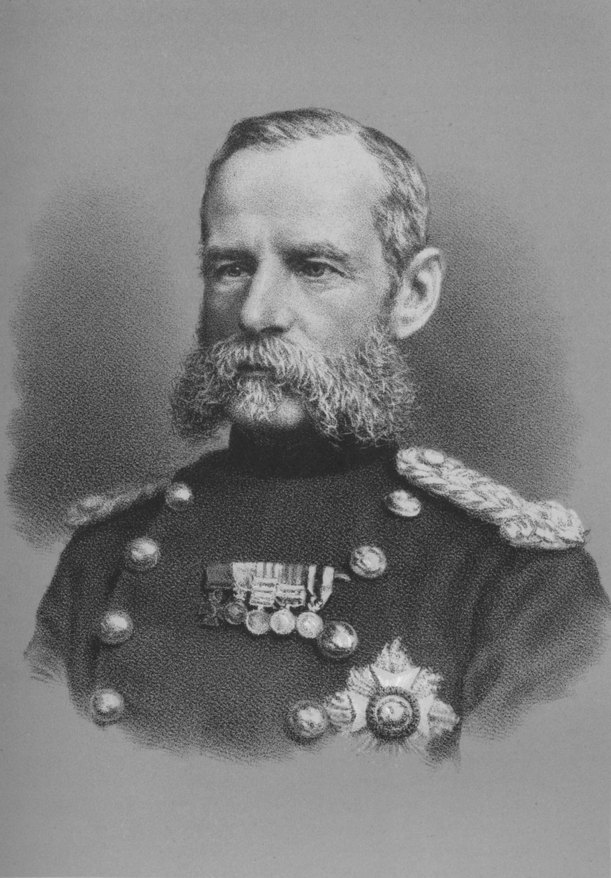 Generalleutnant Sir Frederick Roberts, britischer Soldat von Unbekannt