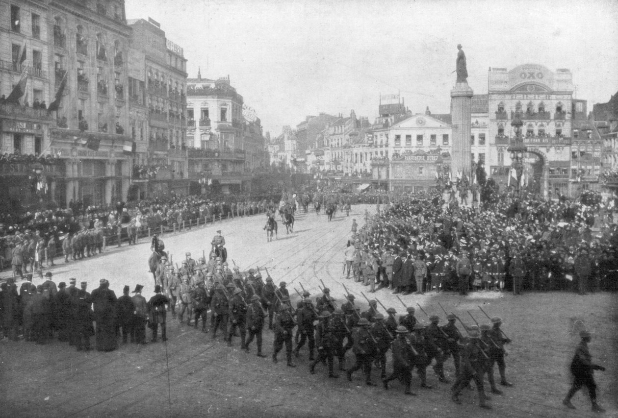 Lille wird von der britischen 5. Armee befreit, Frankreich, 17. Oktober 1918 von Unbekannt