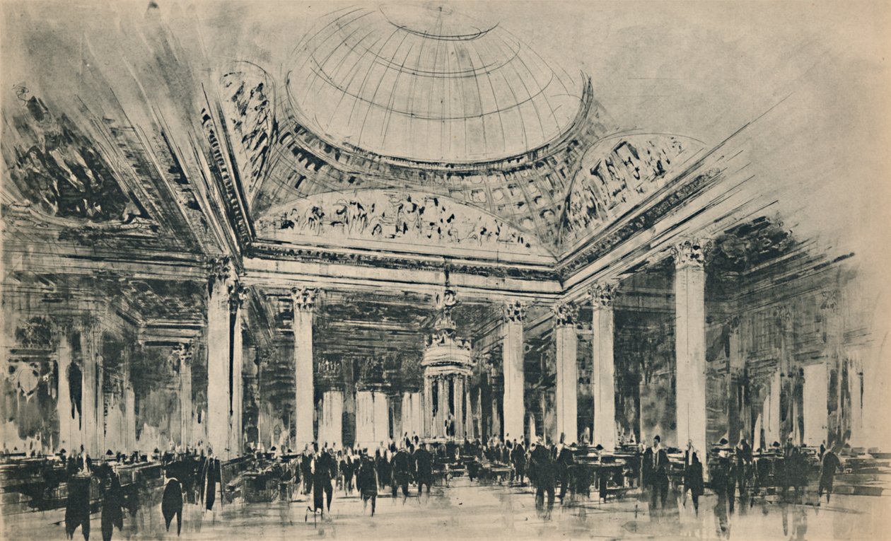 Lloyds Neues Gebäude: Der Versicherungsraum, 1928 von Unbekannt