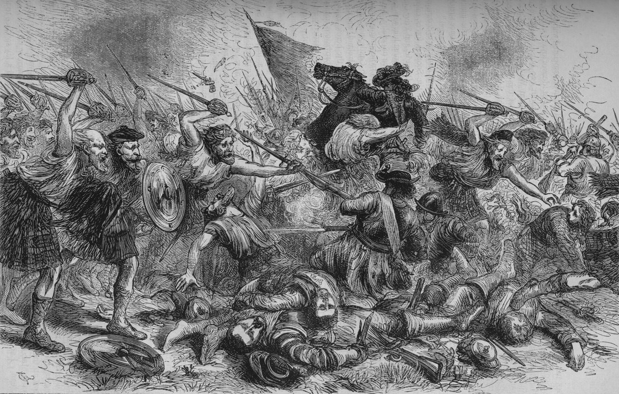 Lochiels Angriff bei Killycrankie, 27. Juli 1689, ca. 1880 von Unbekannt
