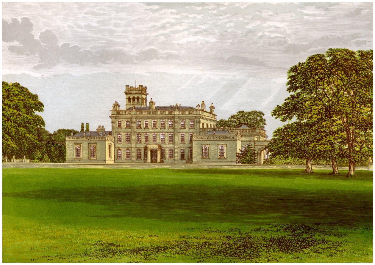Locko Park, Derbyshire, Heimat der Familie Drury-Lowe, um 1880 von Unbekannt