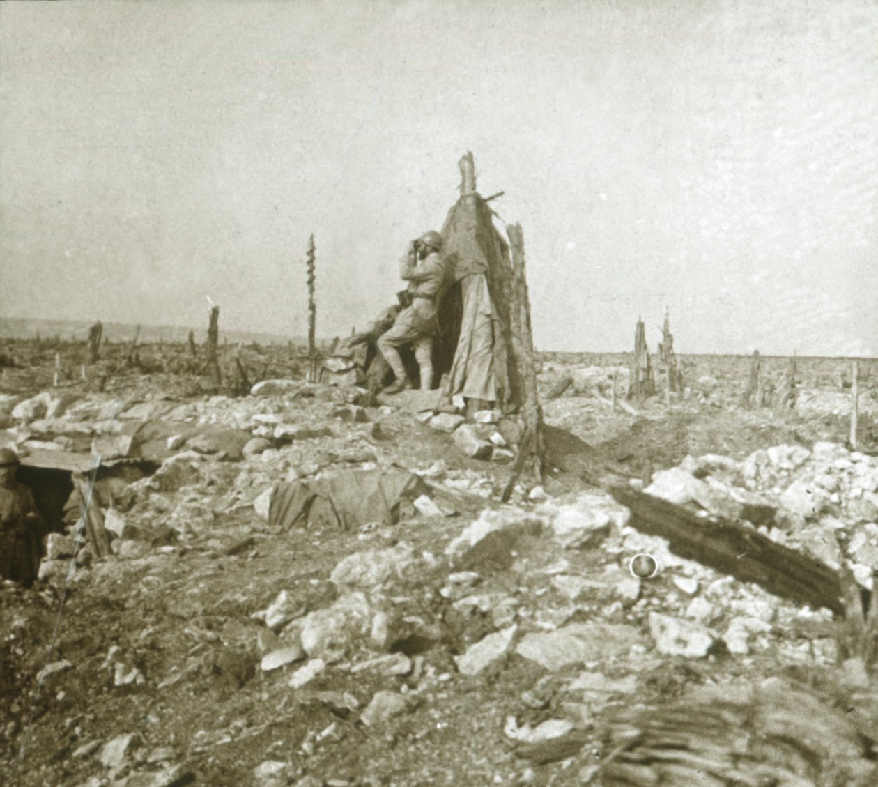 Aussichtsposten, Fort Vaux, Nordfrankreich, ca. 1914-ca. 1918 von Unbekannt