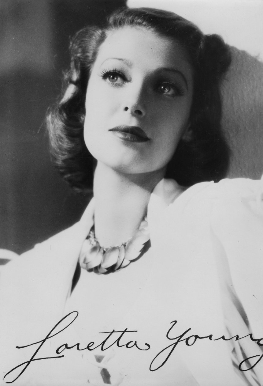 Loretta Young 1913-2000, amerikanische Schauspielerin, um 1930er von Unbekannt