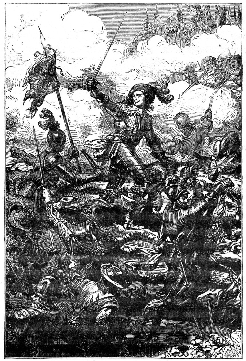 Louis II. de Bourbon, Prinz von Condé in der Schlacht von Freiburg, 1898 von Unbekannt