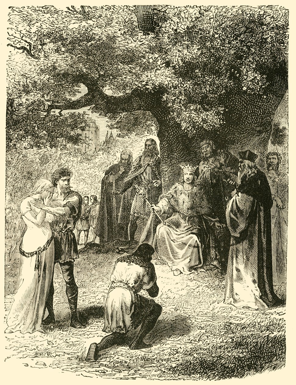 Ludwig IX., Rechtsprechung im Wald von Vincennes, 13. Jahrhundert, 1890 von Unbekannt