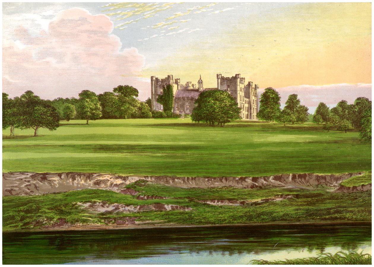 Lumley Castle, County Durham, Heimat des Earl of Scarbrough, ca. 1880 von Unbekannt