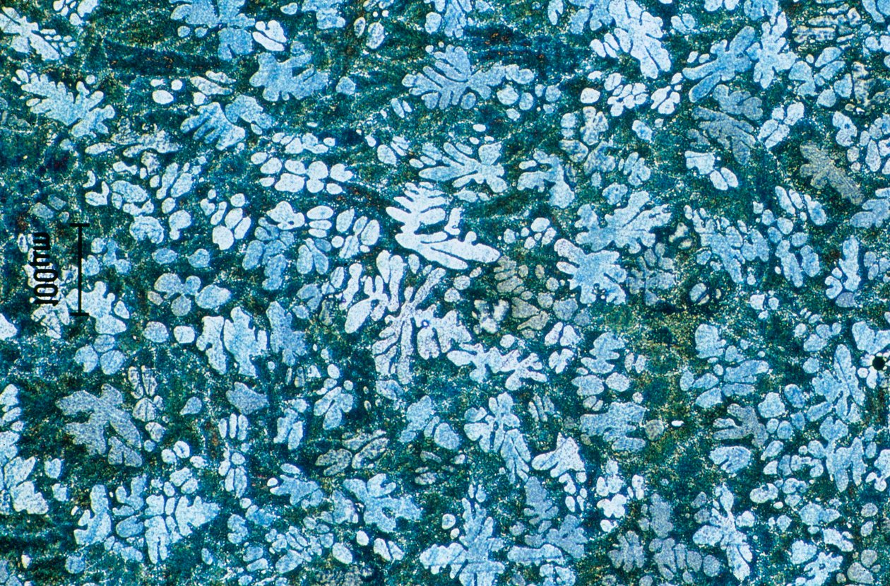 Metalle, Eisenmetalle, LM Zinkdruckguss (geätzt) von Unbekannt