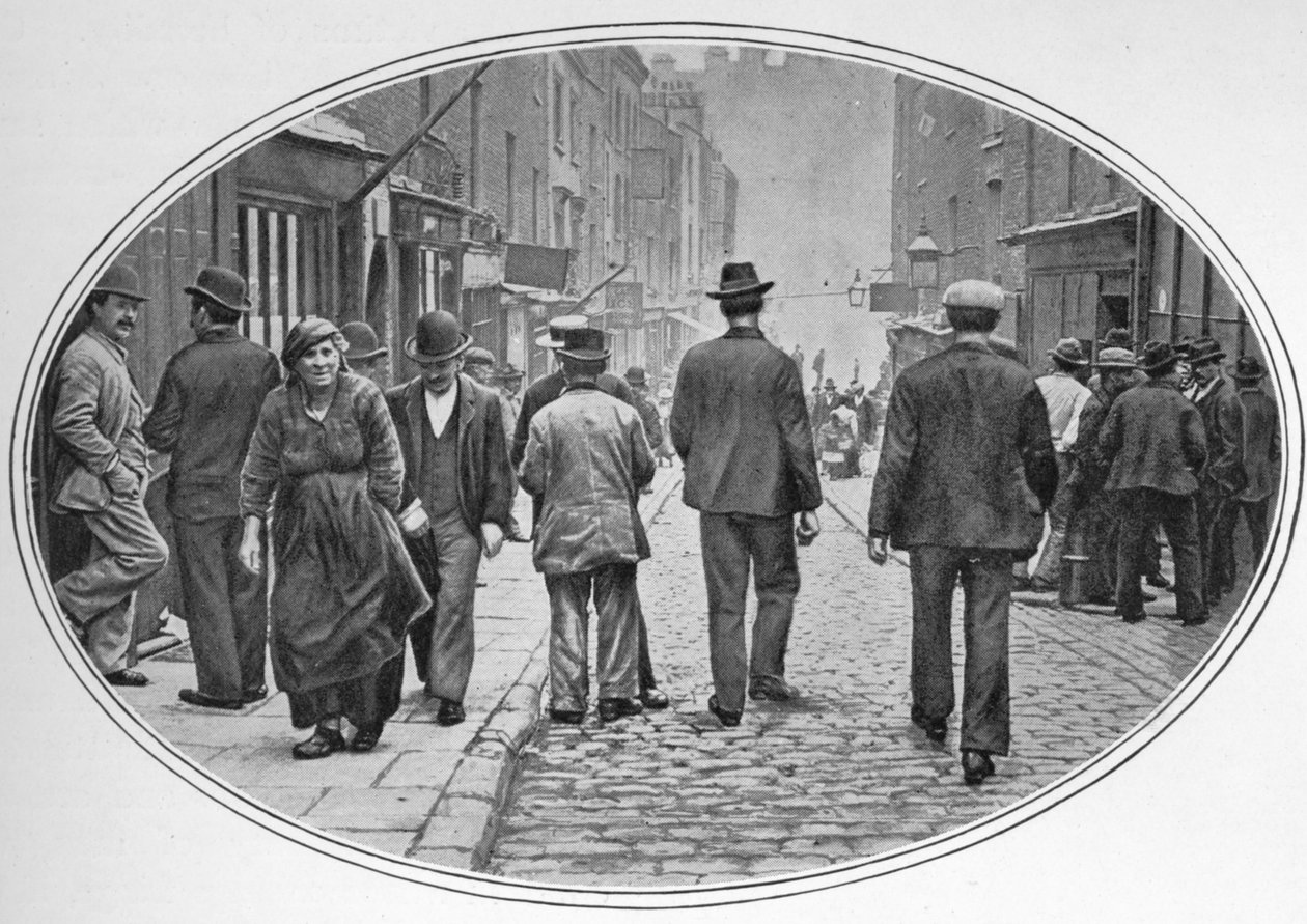 Hauptstraße der italienischen Gemeinde, Clerkenwell, London, um 1900-1901 von Unbekannt