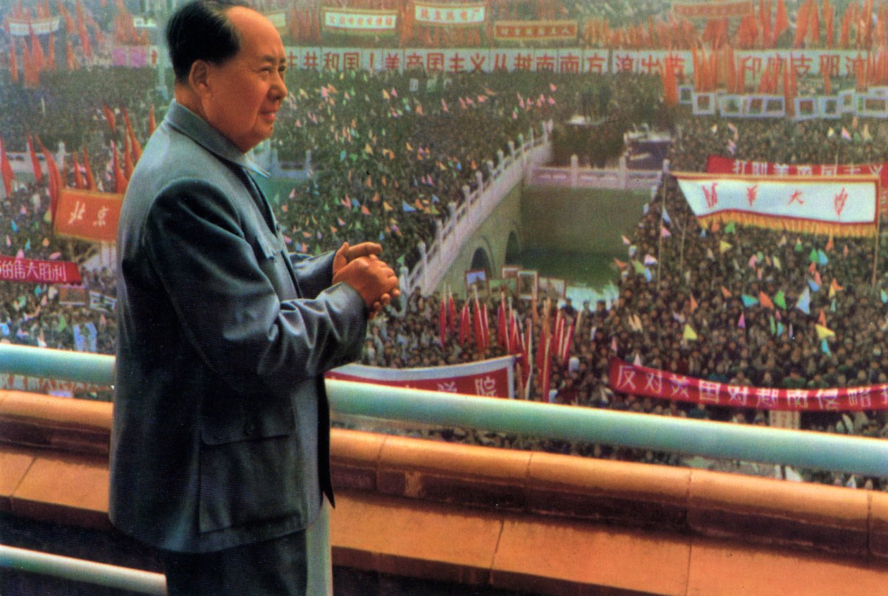 Mao Zedong, chinesischer kommunistischer Revolutionär und Führer, um 1950er-1960er Jahre von Unbekannt