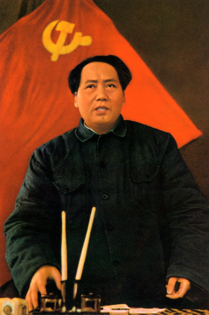 Mao Zedong, chinesischer kommunistischer Revolutionär und Führer, ca. 1950er-1960er von Unbekannt