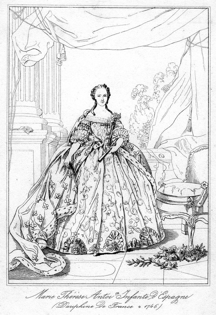 Maria-Teresa von Spanien, Tochter von König Philipp V. von Spanien, 1726-1746 von Unbekannt