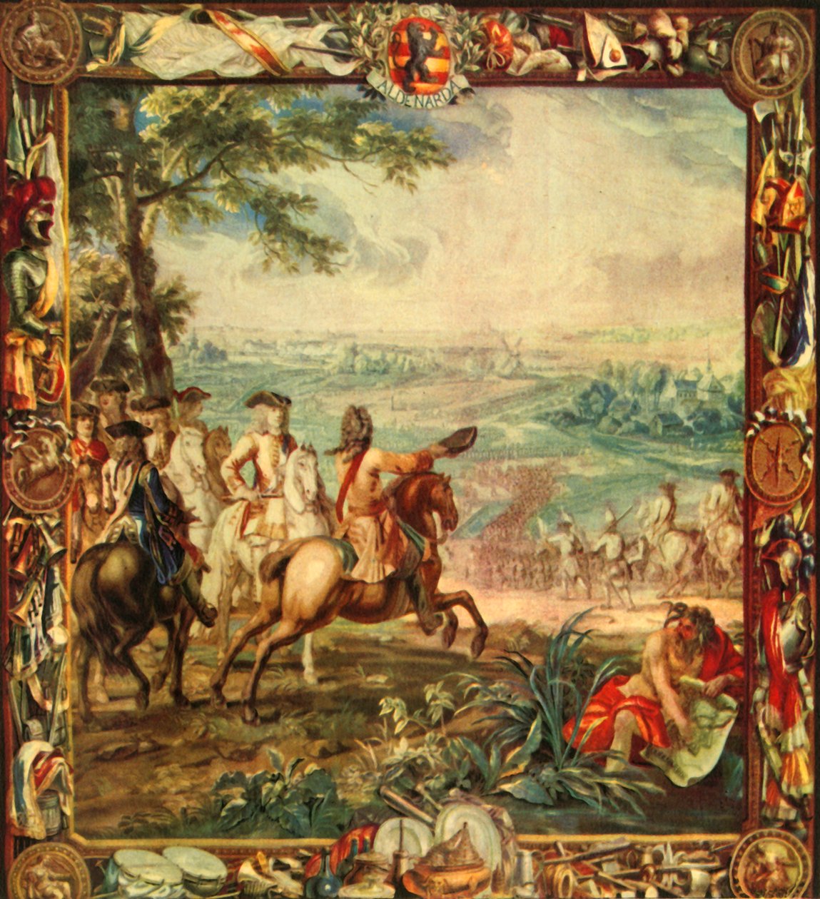 Marlborough in der Schlacht von Oudenarde, 1708 von Unbekannt