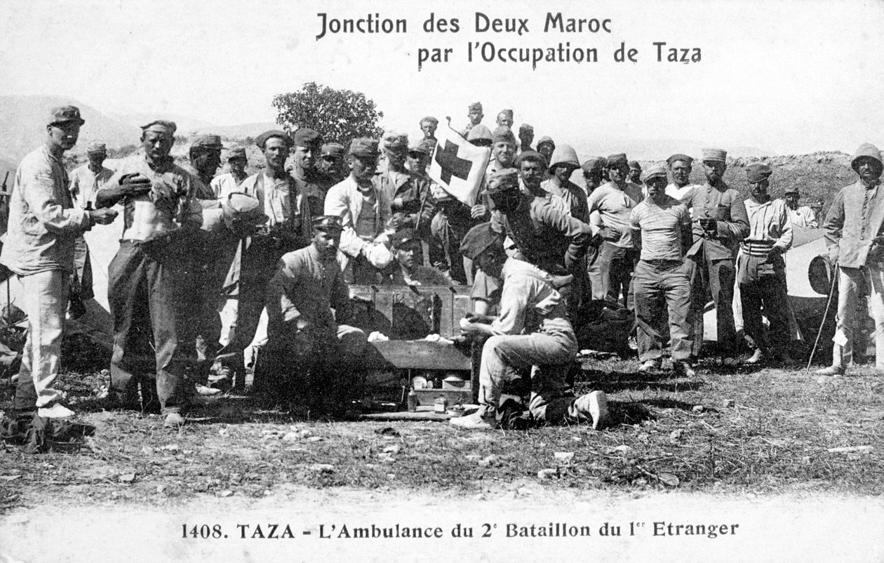 Medizinisches Personal des 2. Bataillons der französischen Fremdenlegion, Taza, Marokko, 1904 von Unbekannt