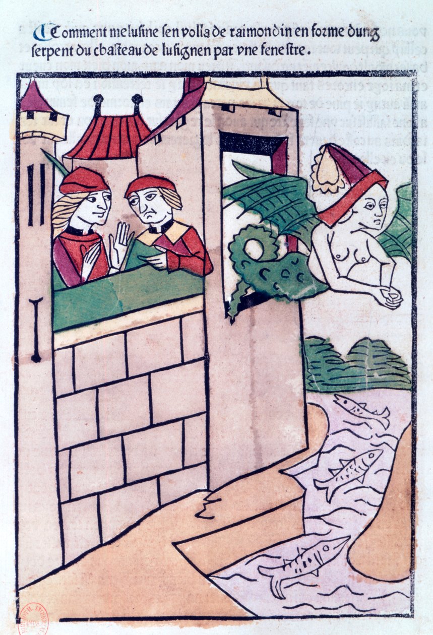 Melusine fliegt davon, 1478 von Unbekannt