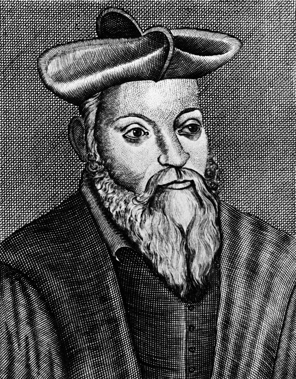 Michel Nostradamus, 1503-1566, französischer Arzt und Astrologe, 17. Jahrhundert von Unbekannt