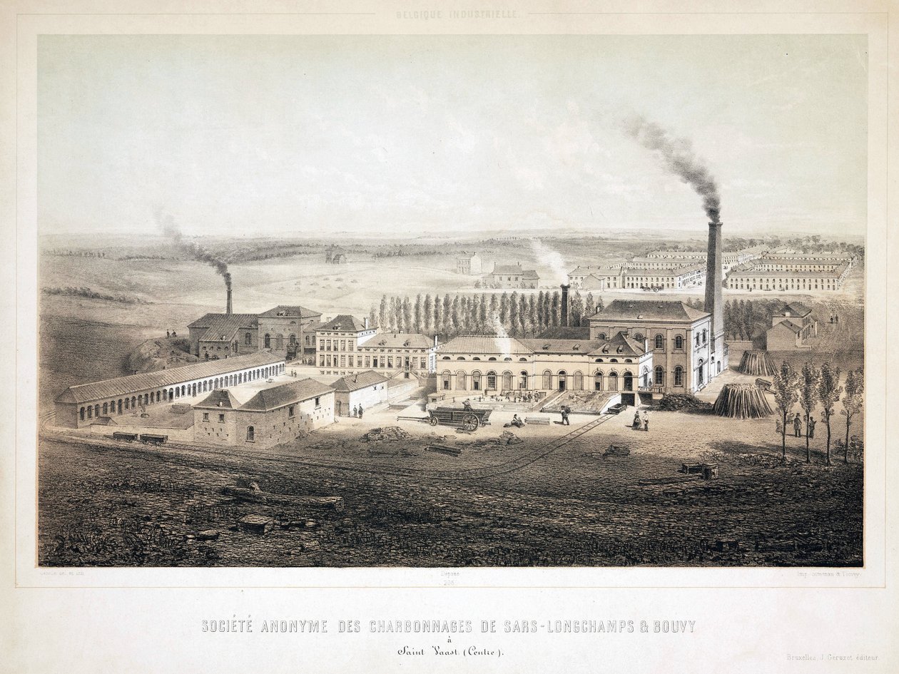 Bergbau, Kohle Sars Longchamps & Bouvy Coalmining Co Ltd, Belgien von Unbekannt